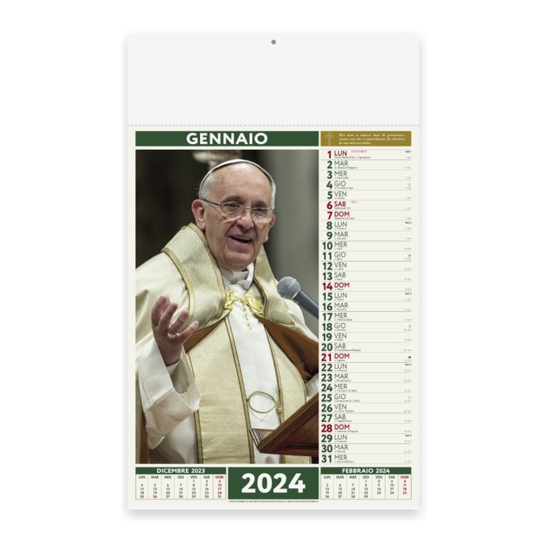 Calendario Papa Francesco art. PA101