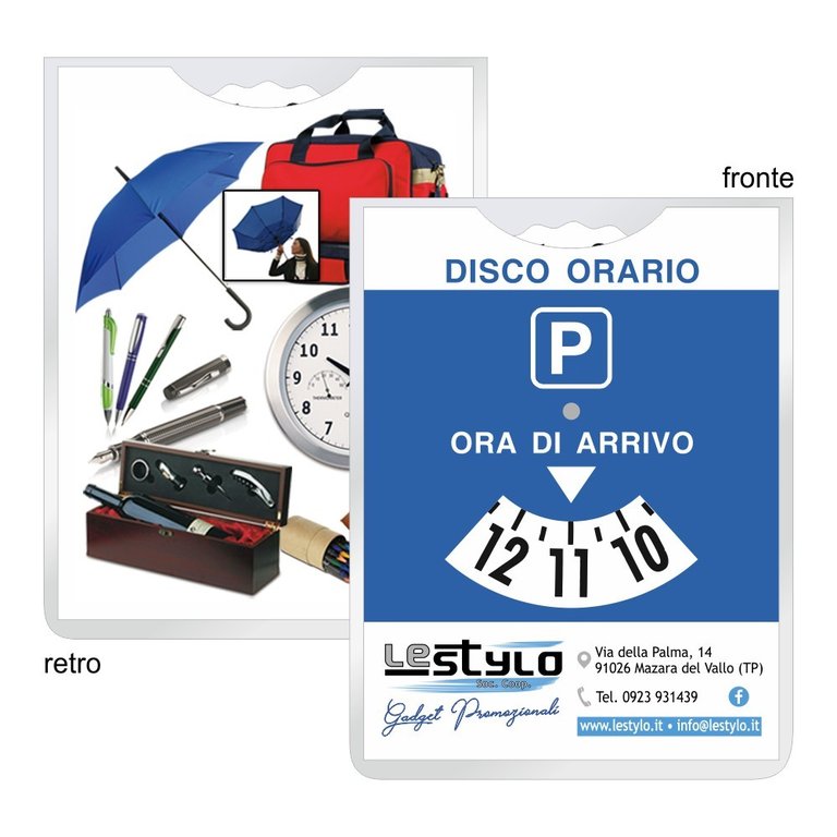 Parking disk with Kristal sachet item LS116-D